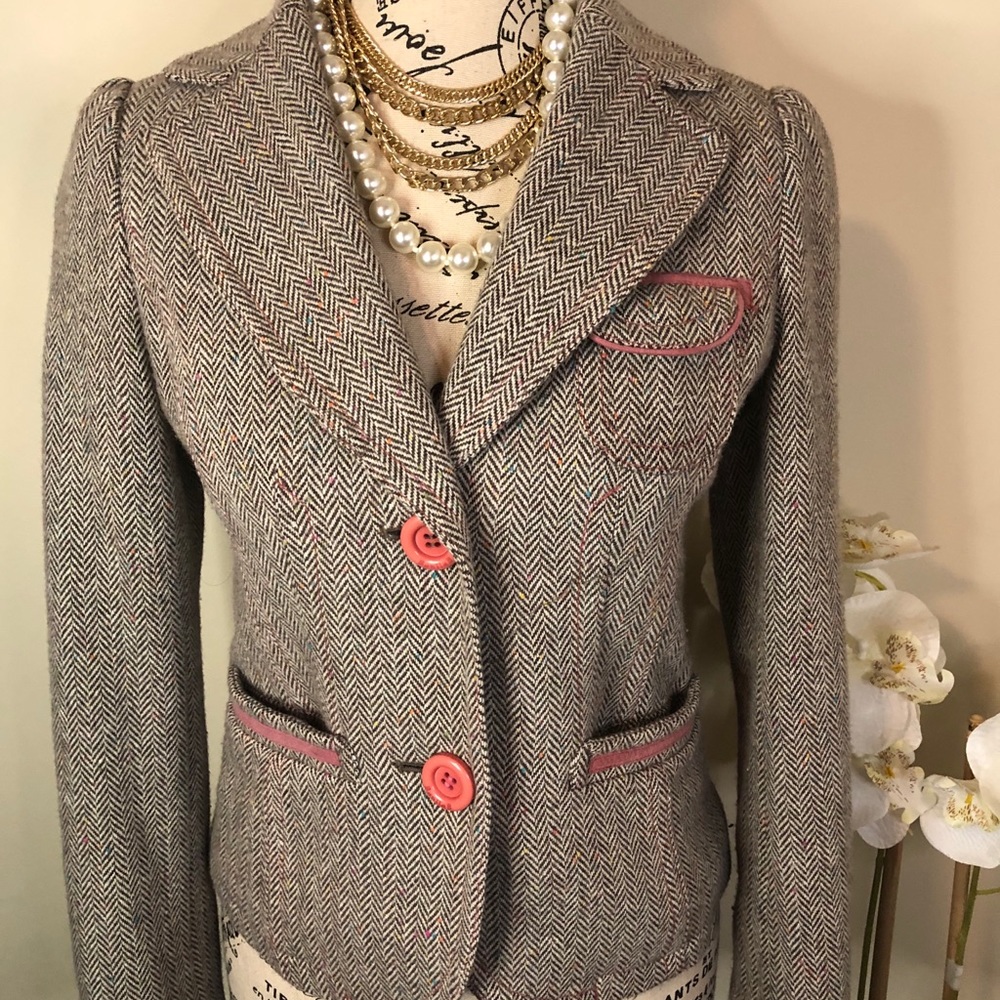 Banila B Unknown Designer Fashion Blazer Sz XS